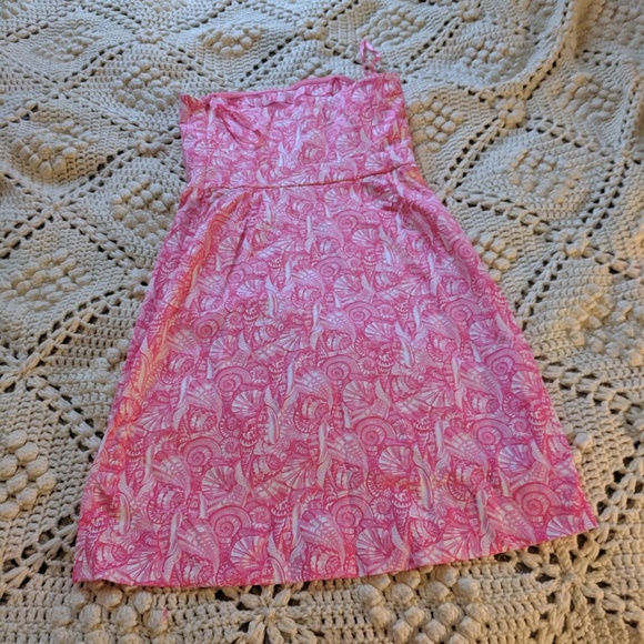 Vineyard Vines Shells all over strapless dress 0 - Picture 2 of 8